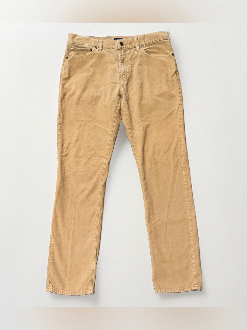 J. Crew Men’s Slim Fit Flex Corduroy Pants Tan 33x32 Classic Prep